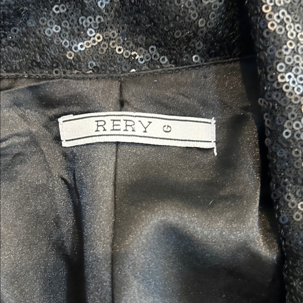 Black Sequin Blazer - image 2